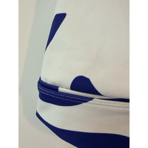 Wilo The Label Sports‎ Bra Small V Neck Blue White Abstract Padded High Support - Picture 3 of 7